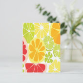 Carte Postale Motif de fruits d'agrumes (Debout devant)