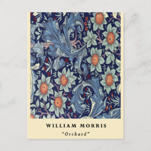 Carte Postale Motif de fruits de verger vintage William Morris