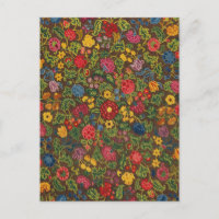 Motif de jardin botanique antique vibrant
