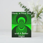 Carte Postale Motif de kaléidoscope Super Abstrait (Debout devant)