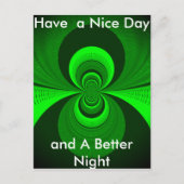 Carte Postale Motif de kaléidoscope Super Abstrait (Devant)