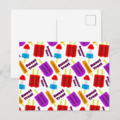 Carte Postale Motif de la barre de traitement gelée d'été (Devant / Derrière)