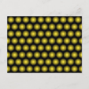 Carte Postale Motif de la boule de Stripey