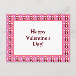 Carte Postale Motif de la bulle rouge