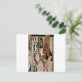 Carte Postale Motif de la déesse égyptienne hiéroglyphes (Debout devant)