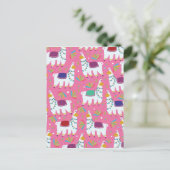 Carte Postale Motif de lama mignon (Debout devant)