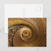 Carte Postale Motif de l'escalier de Swirl (Devant / Derrière)