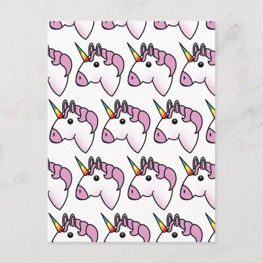 Carte Postale Motif de licorne mignonne (Devant)