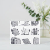 Carte Postale Motif de livre (Debout devant)