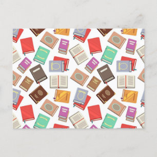 Carte Postale Motif de livre