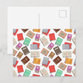 Carte Postale Motif de livre (Devant / Derrière)