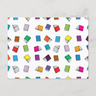 Carte Postale Motif de livre