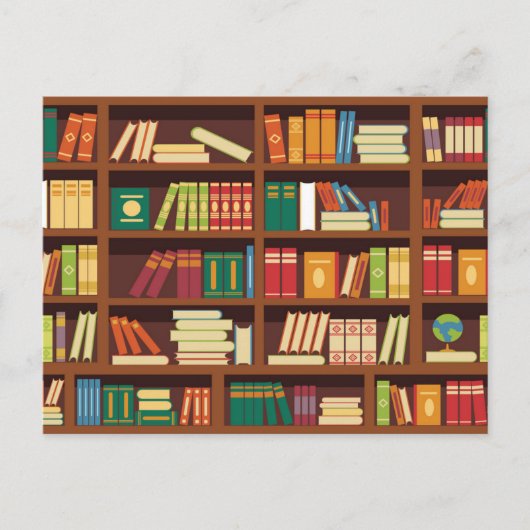 Carte Postale Motif de livre (Devant)