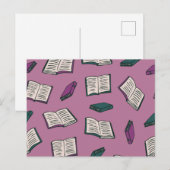 Carte Postale Motif de livre (Devant / Derrière)