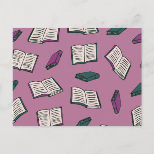 Carte Postale Motif de livre