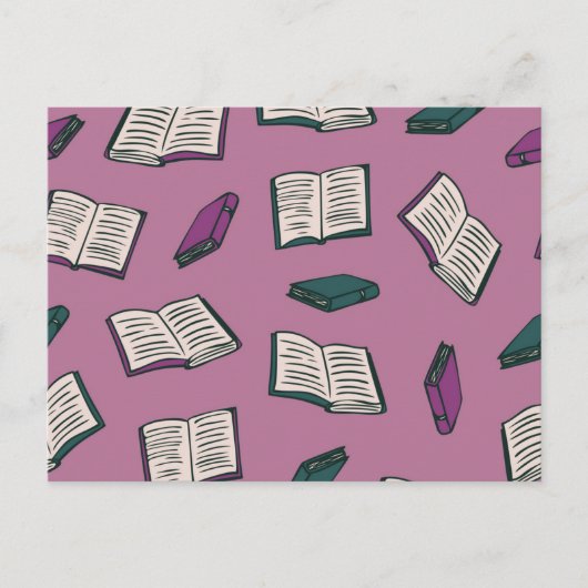Carte Postale Motif de livre (Devant)
