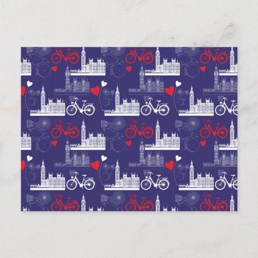 Carte Postale Motif de Londres (Devant)