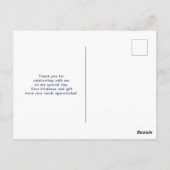 Carte Postale Motif de Macarons Parisiens Colorés Merci pour l'a (Dos)