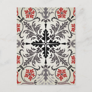 Carte Postale motif de marqueterie