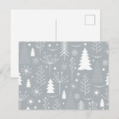 Carte Postale Motif de Noël (Devant / Derrière)