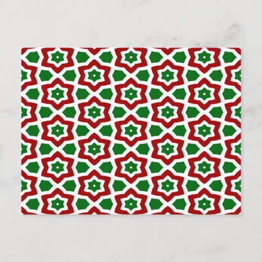 Carte Postale Motif de Noël (Devant)