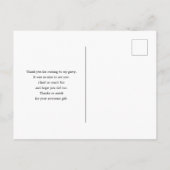 Carte Postale Motif de notes de musique mignonnes Merci (Dos)