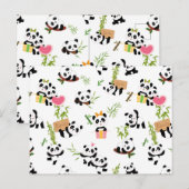 Carte Postale Motif de Panda (Devant / Derrière)