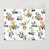 Carte Postale Motif de Panda (Dos)