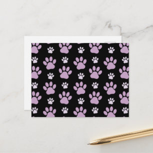 Carte Postale Motif De Pâtes, Pâtes Lilac, Pâtes De Chien, Empre