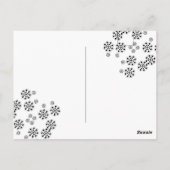 Carte Postale Motif de pétales à points de polka (Dos)
