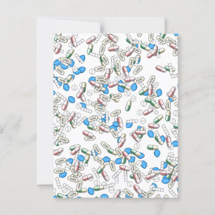 Carte Postale Motif de pilules