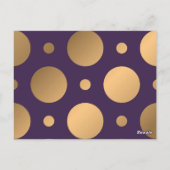 Carte Postale Motif de points 15 (Dos)