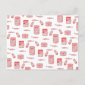 Carte Postale Motif de poisson en boîte (Devant)