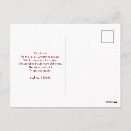 Carte Postale Motif de pull de Noël laid (Dos)