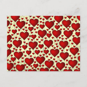 Carte Postale Motif de Red Hearts