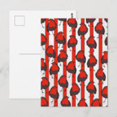 Carte Postale Motif de Robin (Devant / Derrière)