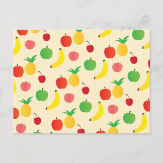 Carte Postale Motif de salade de fruits