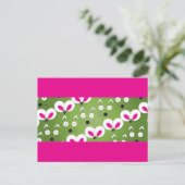 Carte Postale Motif de souris Cat vert (Debout devant)