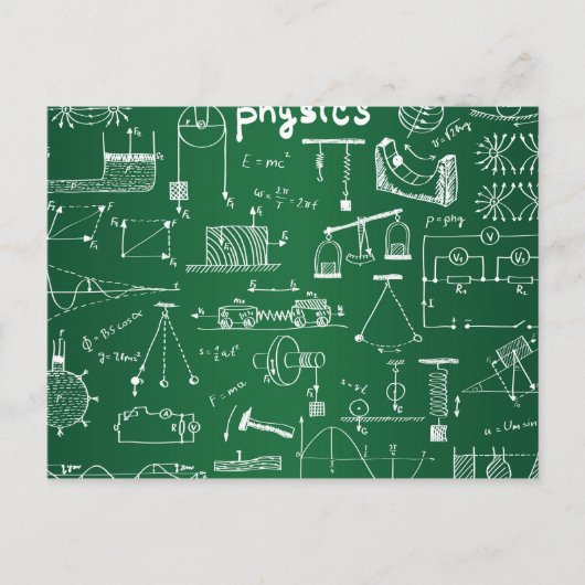 Carte Postale Motif de tableau de bord physique (Devant)