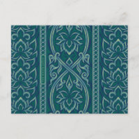 Motif de tapisserie Lotus Emeraude - Le Lotus Blan