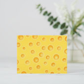 Carte Postale Motif de texture au fromage suisse (Debout devant)