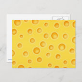 Carte Postale Motif de texture au fromage suisse (Devant / Derrière)