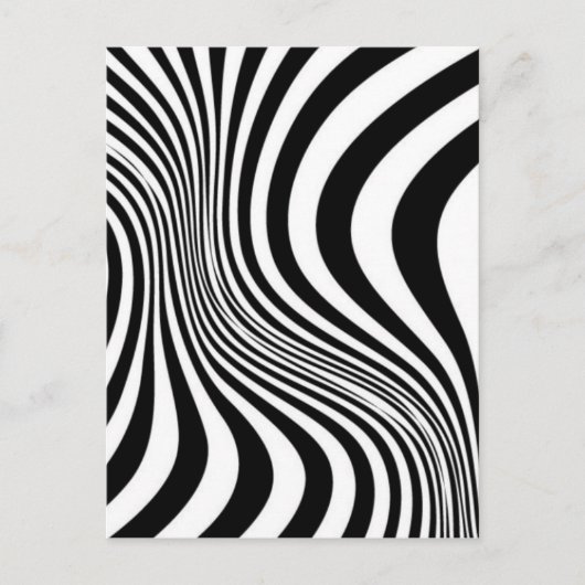 Carte Postale Motif de texture d'impression de peau de zèbre (Devant)