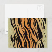 Carte Postale Motif de tigre (Devant / Derrière)