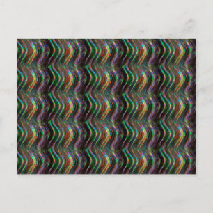 Carte Postale Motif de vague foncé brillant