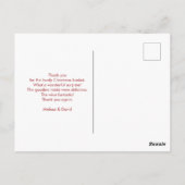 Carte Postale Motif de vilain pull de Noël (Dos)