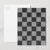 Carte Postale Motif d'échecs (Devant / Derrière)