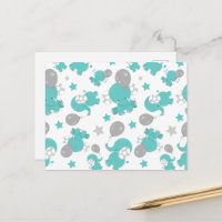 Motif d'éléphants bleus, éléphants mignons, étoile