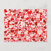 Carte Postale Motif Des Coeurs, Coeurs Rouges, Amour (Devant)