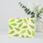 Carte Postale Motif des Feuilles verts. (Debout devant)